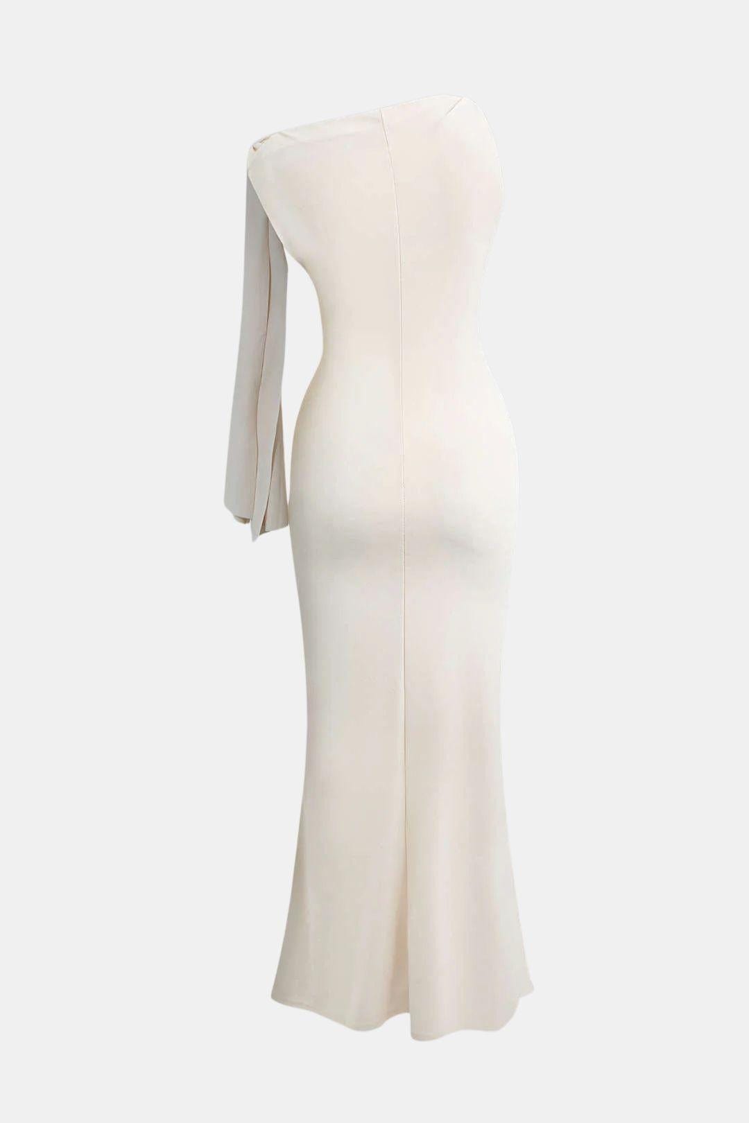 Robe Maxi Asymétrique Avec Détail Noué Pour Femme | Idéale Pour Les Soirées Et Occasions Formelles