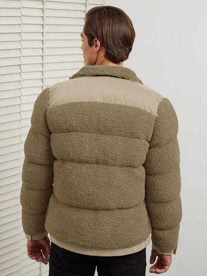 Manteau Long Matelassé avec Col Haut pour Homme | Idéal pour L’Hiver