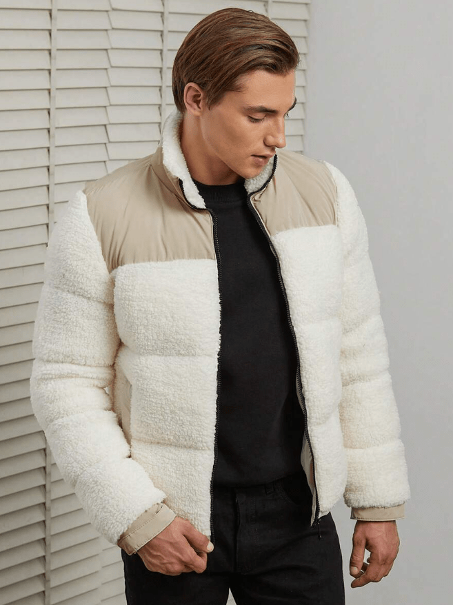 Manteau Long Matelassé avec Col Haut pour Homme | Idéal pour L’Hiver