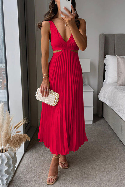 Robe Longue Plissée Avec Silhouette Ample Pour Femme | Idéale Pour l'Été et les Occasions Spéciales