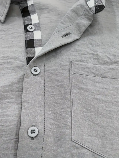 Chemise Décontractée à Manches Longues avec Fermeture Boutonnée pour Homme | Idéal pour le Quotidien