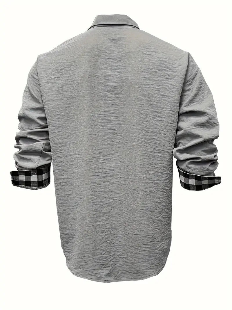 Chemise Décontractée à Manches Longues avec Fermeture Boutonnée pour Homme | Idéal pour le Quotidien