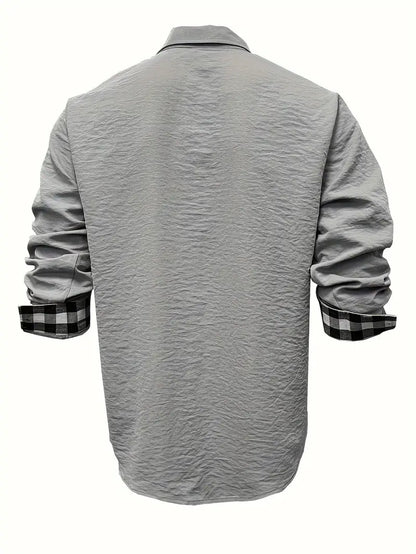 Chemise Décontractée à Manches Longues avec Fermeture Boutonnée pour Homme | Idéal pour le Quotidien
