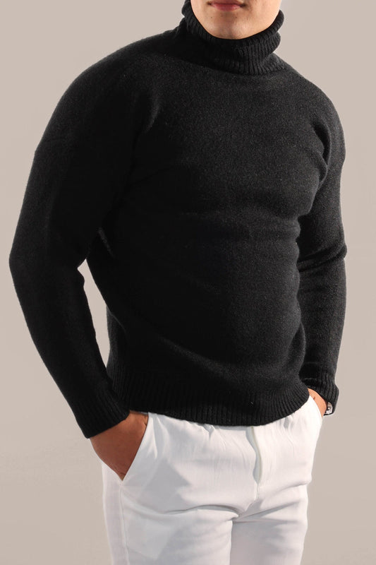 Pull À Col Roulé avec Manches Ajustables pour Homme | Idéal pour La Superposition