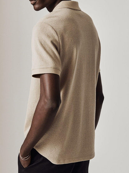 Polo En Maille Avec Fermeture Zippée Pour Hommes | Idéal Pour Les Tenues Quotidiennes Et Business Casual