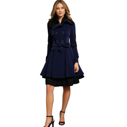 Manteau d’Hiver Long avec Capuche et Col en Fausse Fourrure pour Femme | Idéal pour la Saison Froide