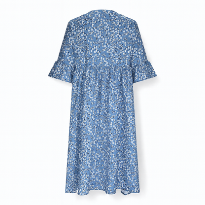 Robe Mi-Longue Avec Imprimé Floral Et Col En V Pour Femmes | Idéale Pour Les Journées D’été