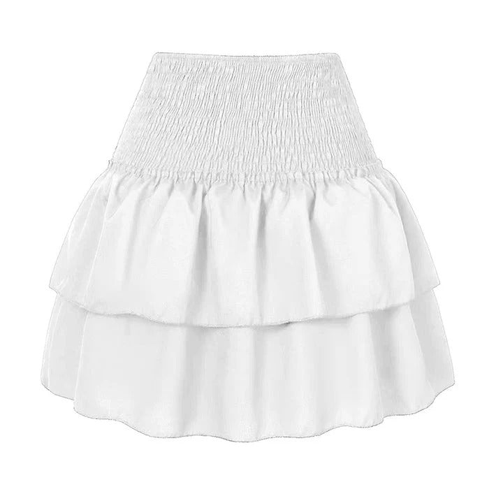 Jupe Courte avec Taille Élastique pour Femme | Idéale pour les Journées Printanières ou Estivales