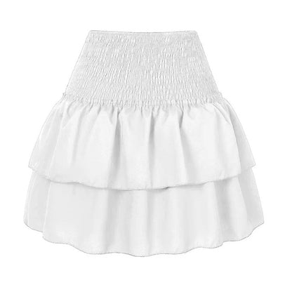 Jupe Courte avec Taille Élastique pour Femme | Idéale pour les Journées Printanières ou Estivales