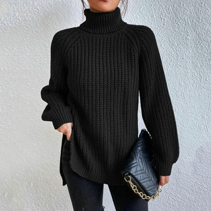 Pull À Col Roulé avec Coupe Ample pour Femme | Idéal pour La Saison Fraîche