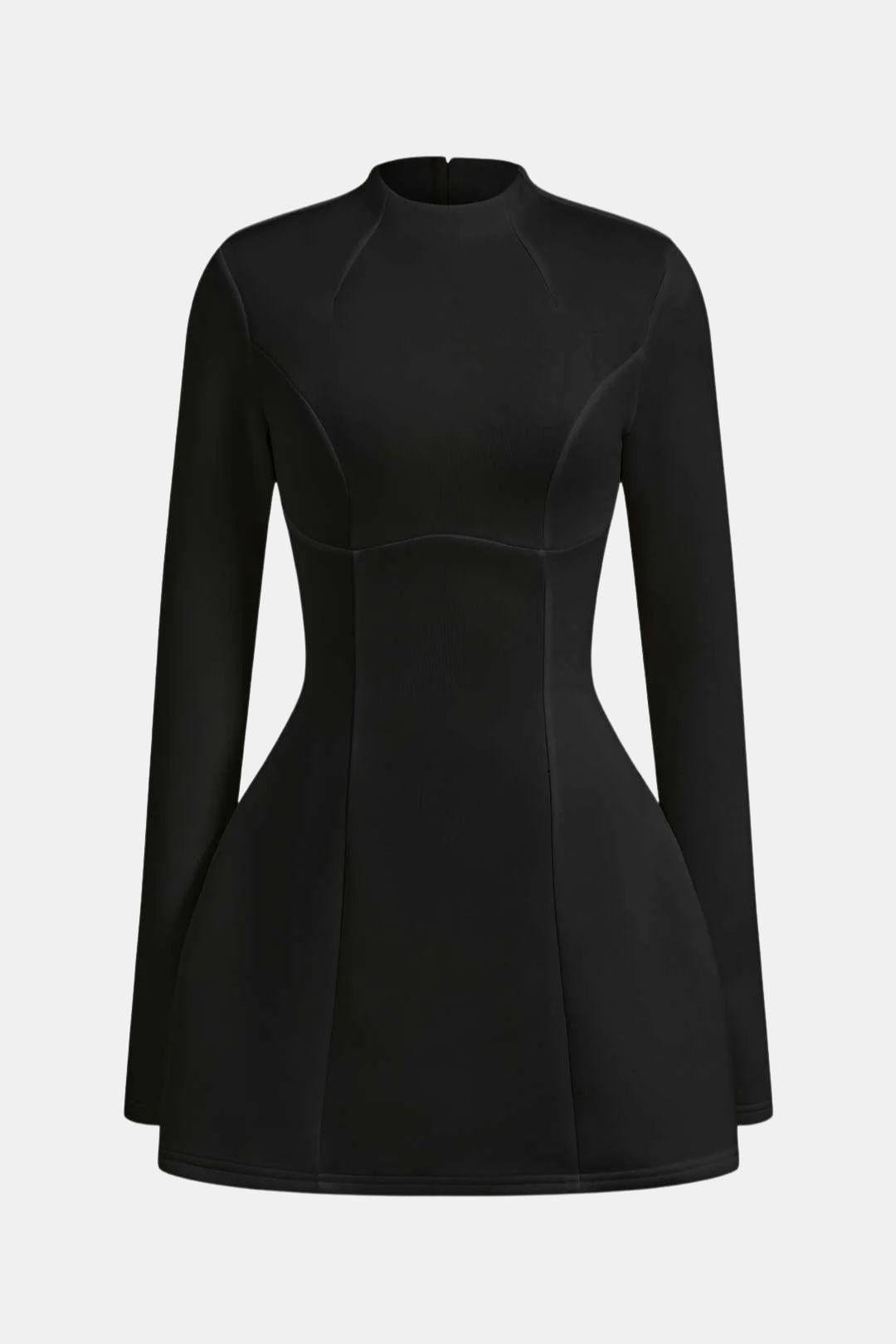Robe Mini Avec Manches Longues Et Dos Ouvert Pour Femme | Idéal Pour Soirées Et Événements