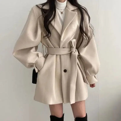 Trench-Coat Avec Ceinture Et Coupe Oversize Pour Femme | Idéal Pour Mi-Saison