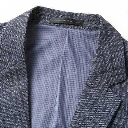 Blazer Pour Homme Avec Motif Géométrique Et Coupe Standard Pour Adulte | Idéal Pour Usage Formel Et Semi-Formel