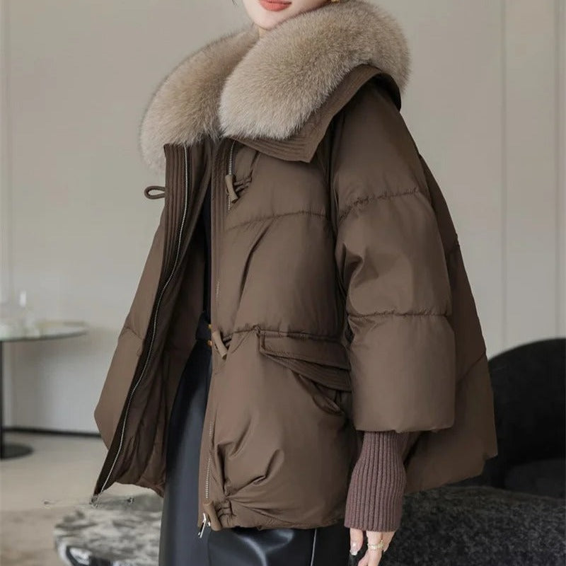 Parka Longue à Col Imitation Fourrure pour Femme | Idéale pour les Journées Froides