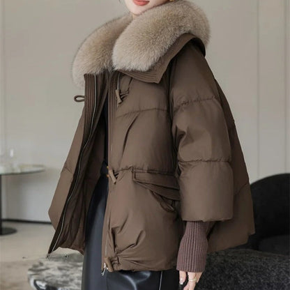 Parka Longue à Col Imitation Fourrure pour Femme | Idéale pour les Journées Froides