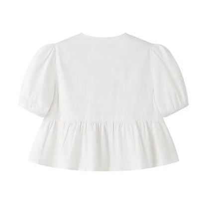 Crop Top à Imprimé Léopard avec Col Rond pour Femme | Idéal pour Usage Quotidien