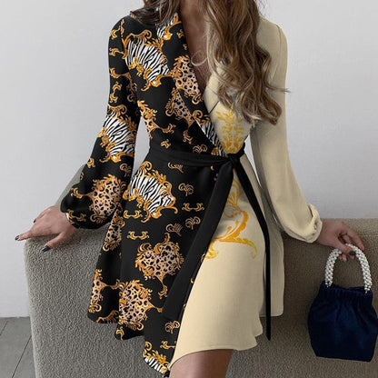Robe Midi Cache-Cœur Avec Col Croisé Et Taille À Nouer Pour Femme | Idéal Pour Usage Quotidien Et Sorties