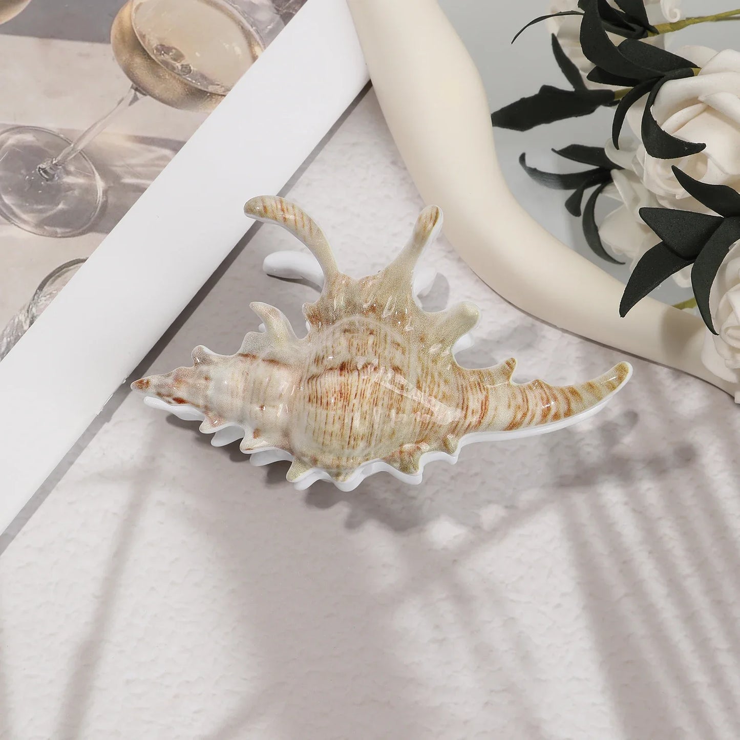 Pince À Cheveux Avec Design Inspiré D’Un Coquillage Pour Femmes | Idéale Pour Les Coiffures D’Été