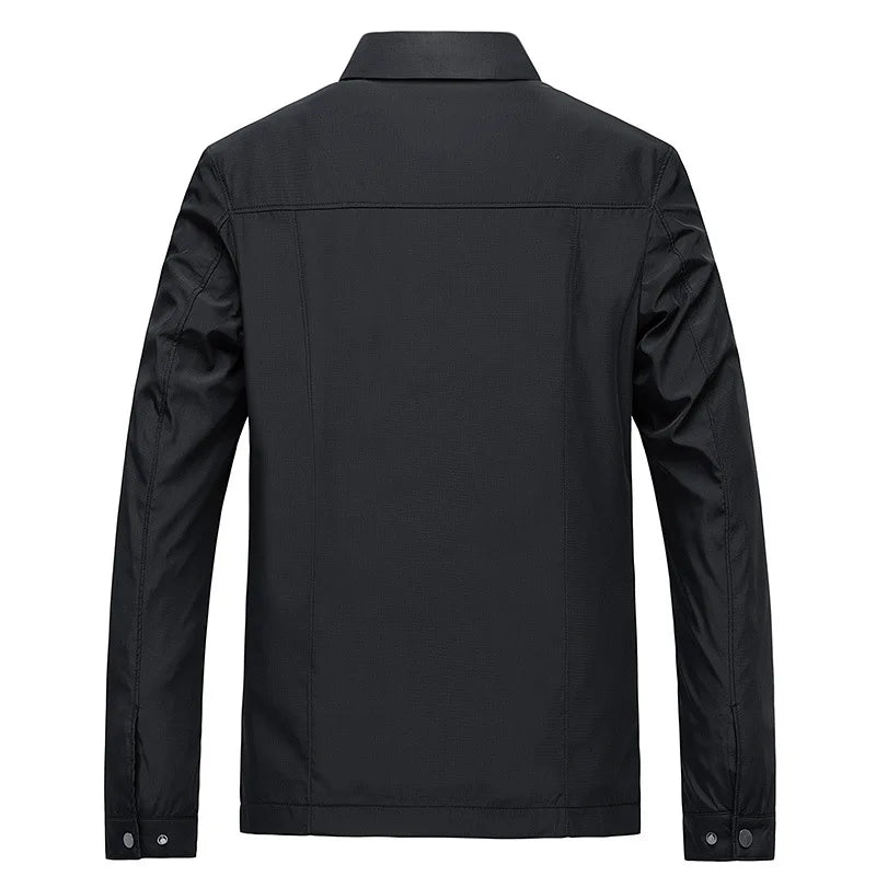 Veste Avec Col Montant Et Fermeture Zippée Pour Homme | Idéal Pour Mi-Saison Et Usage Quotidien