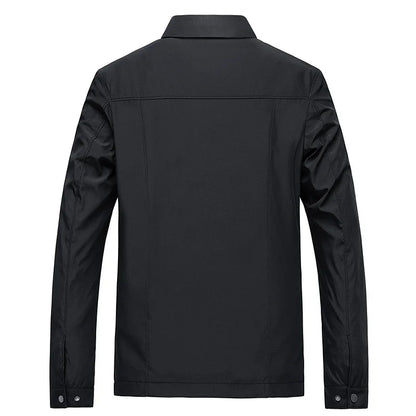 Veste Avec Col Montant Et Fermeture Zippée Pour Homme | Idéal Pour Mi-Saison Et Usage Quotidien