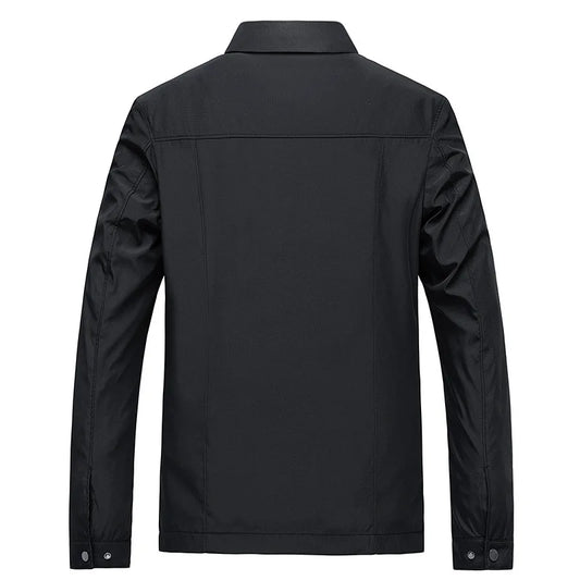 Veste Avec Col Montant Et Fermeture Zippée Pour Homme | Idéal Pour Mi-Saison Et Usage Quotidien