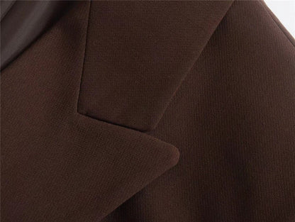 Blazer Croisé Avec Col À Revers Pour Femme | Idéal Pour Le Travail Ou Les Occasions Décontractées