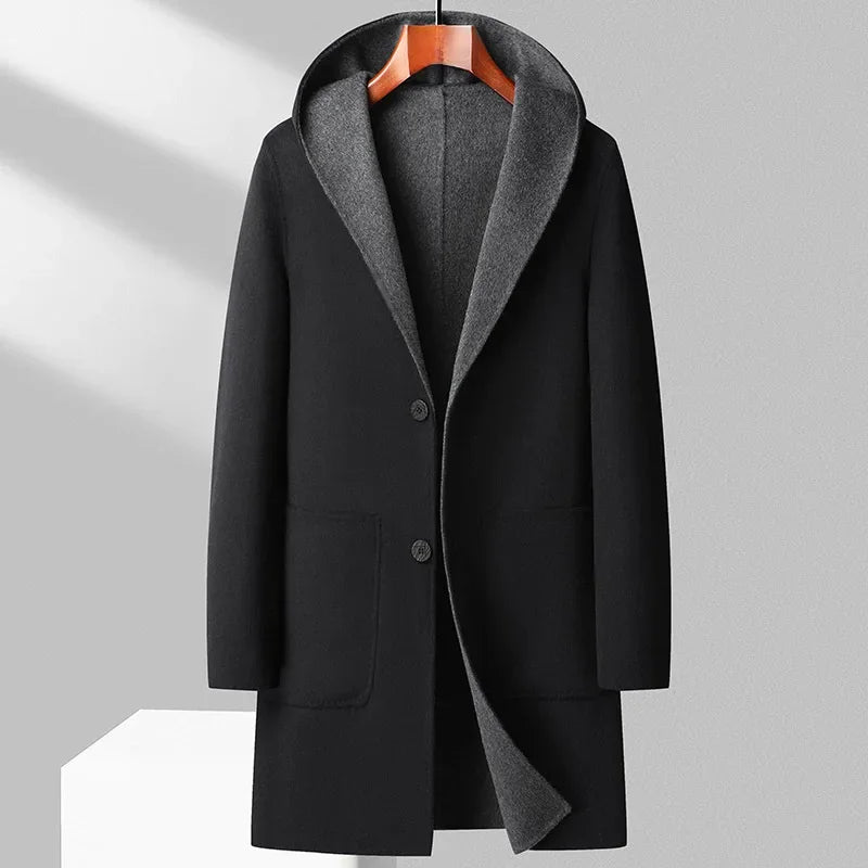 Manteau Réversible avec Poches Zippées pour Homme | Idéal pour La Saison Froide