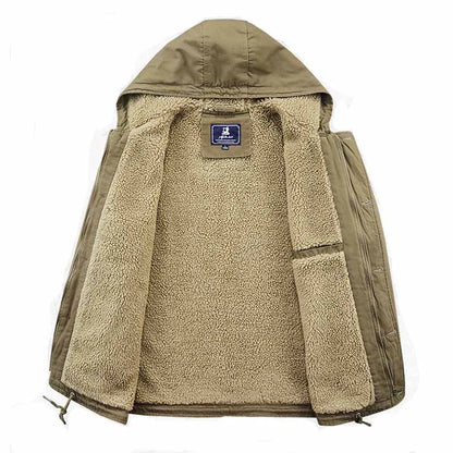 Parka Longue avec Capuche et Col Montant pour Hommes | Idéale pour l’Hiver