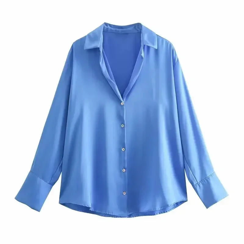 Blouse À Manches Longues Avec Coupe Ajustée Pour Femme | Idéale Pour Usage Quotidien Et Professionnel