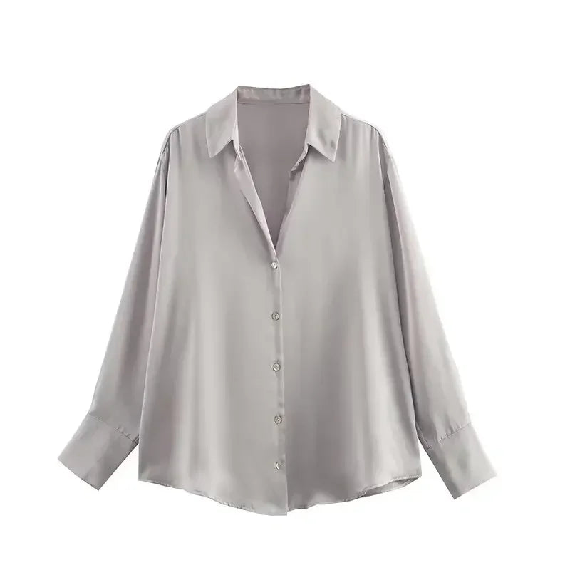 Blouse À Manches Longues Avec Coupe Ajustée Pour Femme | Idéale Pour Usage Quotidien Et Professionnel