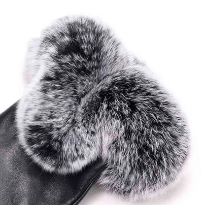 Gants d’Hiver avec Bord en Fausse Fourrure pour Femme | Idéals pour les Journées Froides