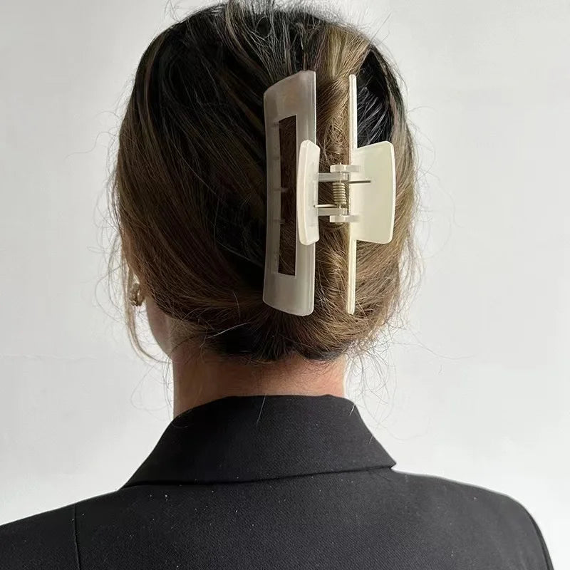 Pinces À Cheveux Oversize De 3 Cm Avec Forme Géométrique Pour Femmes Et Filles | Idéales Pour Les Coiffures Du Quotidien
