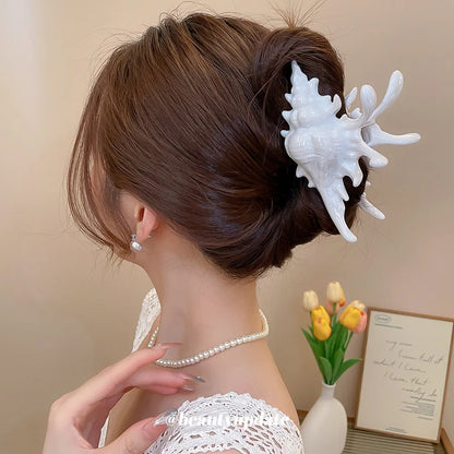 Pince À Cheveux Avec Design Inspiré D’Un Coquillage Pour Femmes | Idéale Pour Les Coiffures D’Été