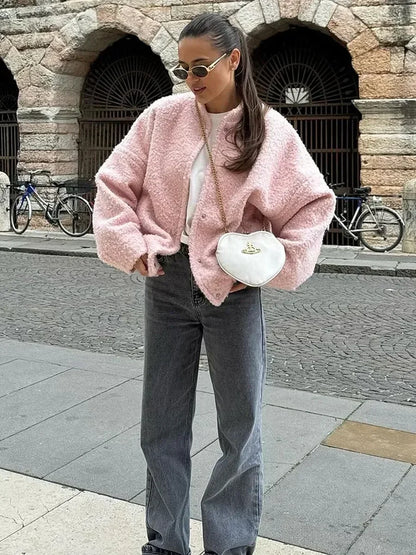Veste Courte À Manches Longues pour Femmes | Idéale pour L’Automne Et L’Hiver