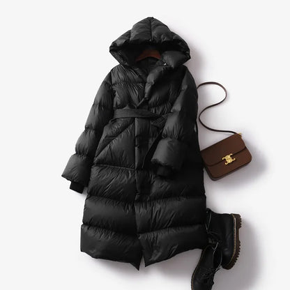 Doudoune Longue avec Capuche pour Femme | Idéale pour l’Hiver