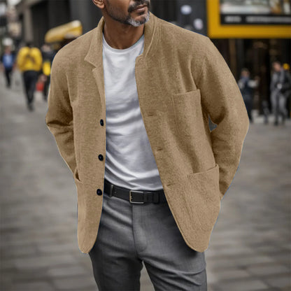 Veste À Fermeture Boutonnée Avec Coupe Fluide Pour Hommes | Idéale Pour Mi-Saison