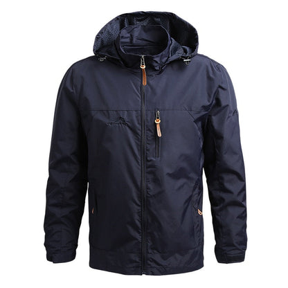 Veste Légère Outdoor Avec Capuche Pour Homme | Idéal Pour La Mi-Saison Et Les Activités Extérieures