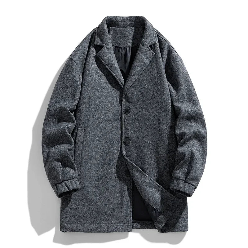 Trench avec Fermeture À Boutons pour Homme | Idéal pour Les Saisons De Transition