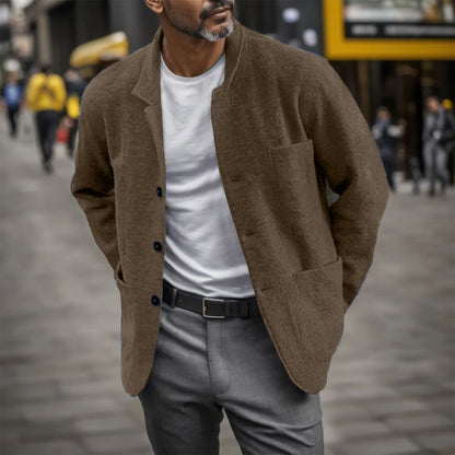 Veste À Fermeture Boutonnée Avec Coupe Fluide Pour Hommes | Idéale Pour Mi-Saison
