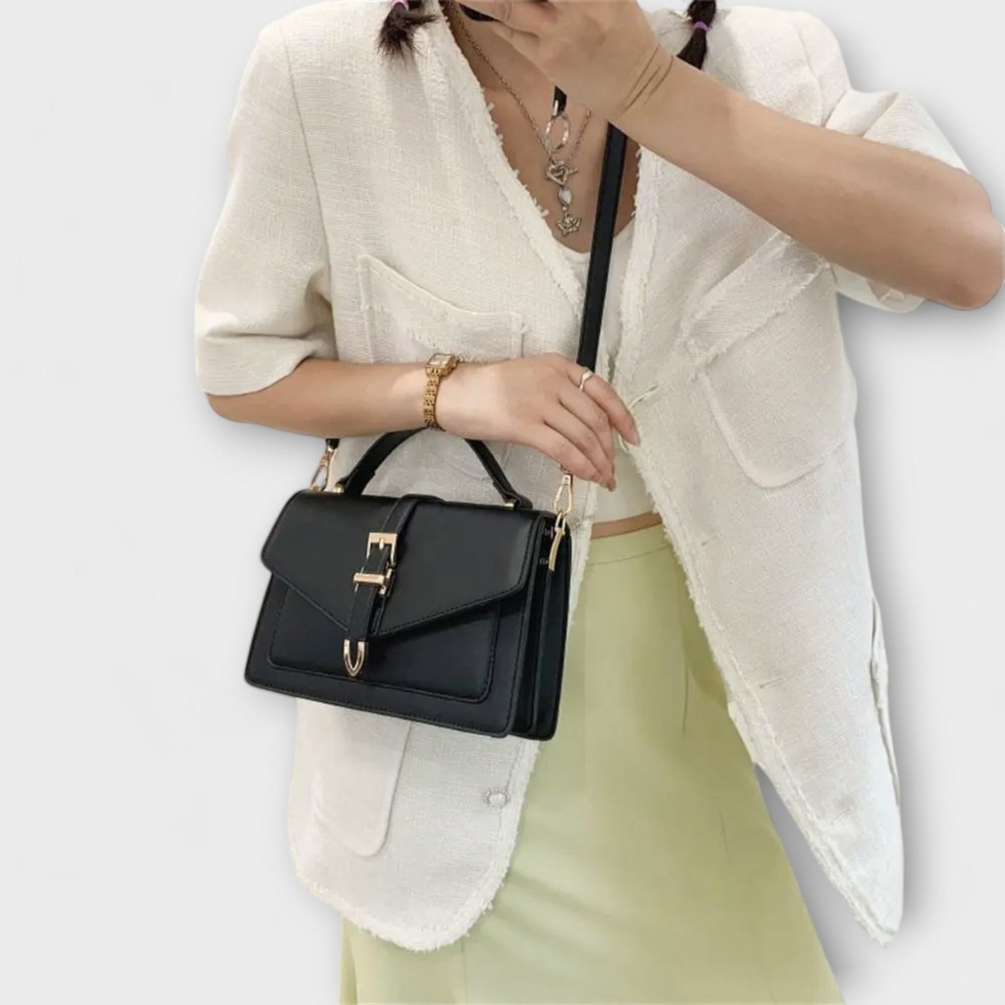 Sac À Bandoulière Avec Forme Structurée Pour Femme | Idéal Pour La Journée Et La Soirée