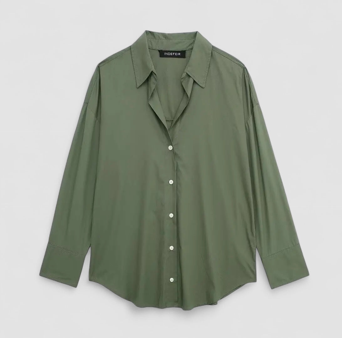 Blouse À Manches Longues Avec Coupe Ajustée Pour Femme | Idéale Pour Usage Quotidien Et Professionnel