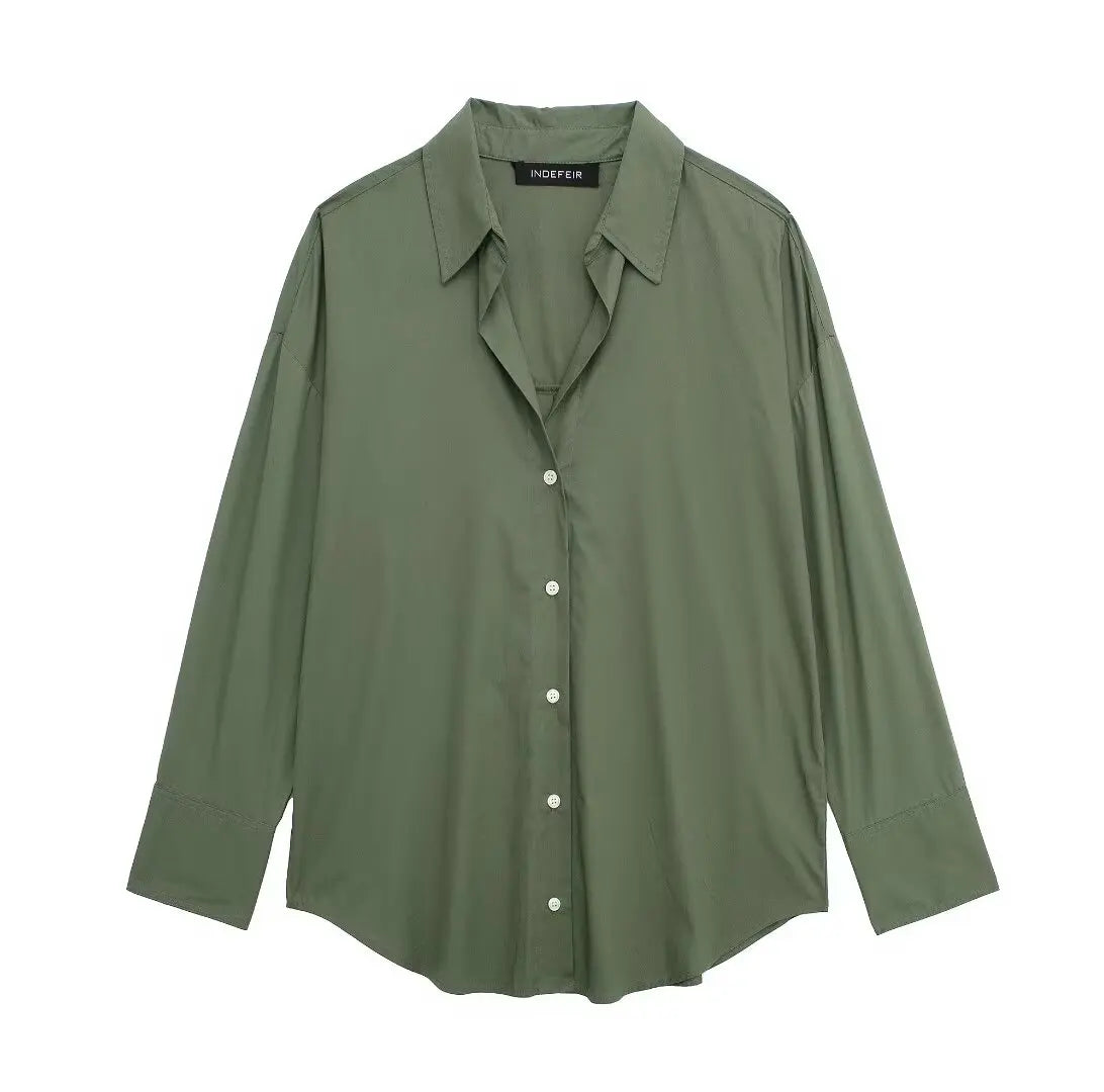Blouse À Manches Longues Avec Coupe Ajustée Pour Femme | Idéale Pour Usage Quotidien Et Professionnel