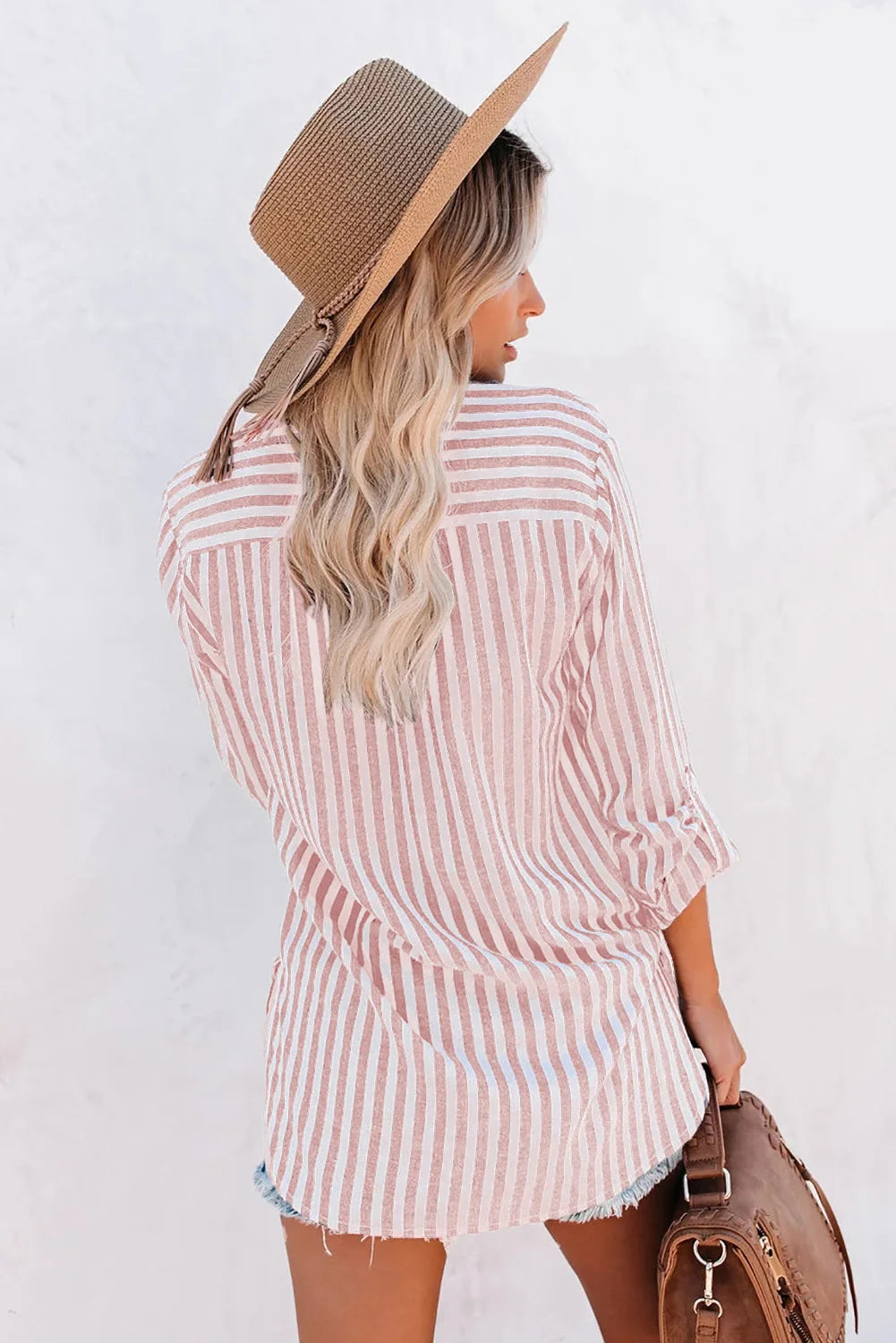Blouse à Rayures avec Coupe Oversize pour Femme | Idéale pour les Tenues Décontractées du Quotidien