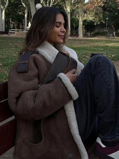 Manteau Long à Col Revers avec Boutonnage Simple pour Femme | Idéal pour l’Automne et l’Hiver