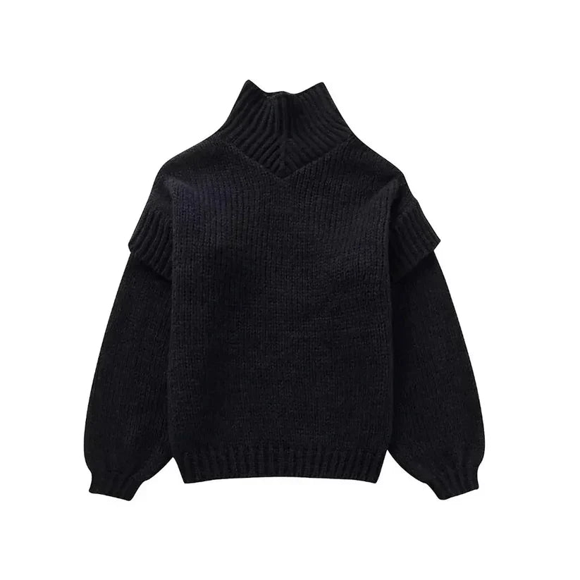 Pull À Col Roulé Oversize pour Femme | Idéal pour l’Automne Et l’Hiver
