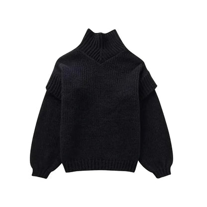 Pull À Col Roulé Oversize pour Femme | Idéal pour l’Automne Et l’Hiver