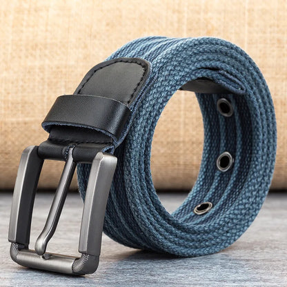 Ceinture En Canvas Avec Boucle Pour Homme | Idéal Pour Tenues Quotidiennes Et Décontractées