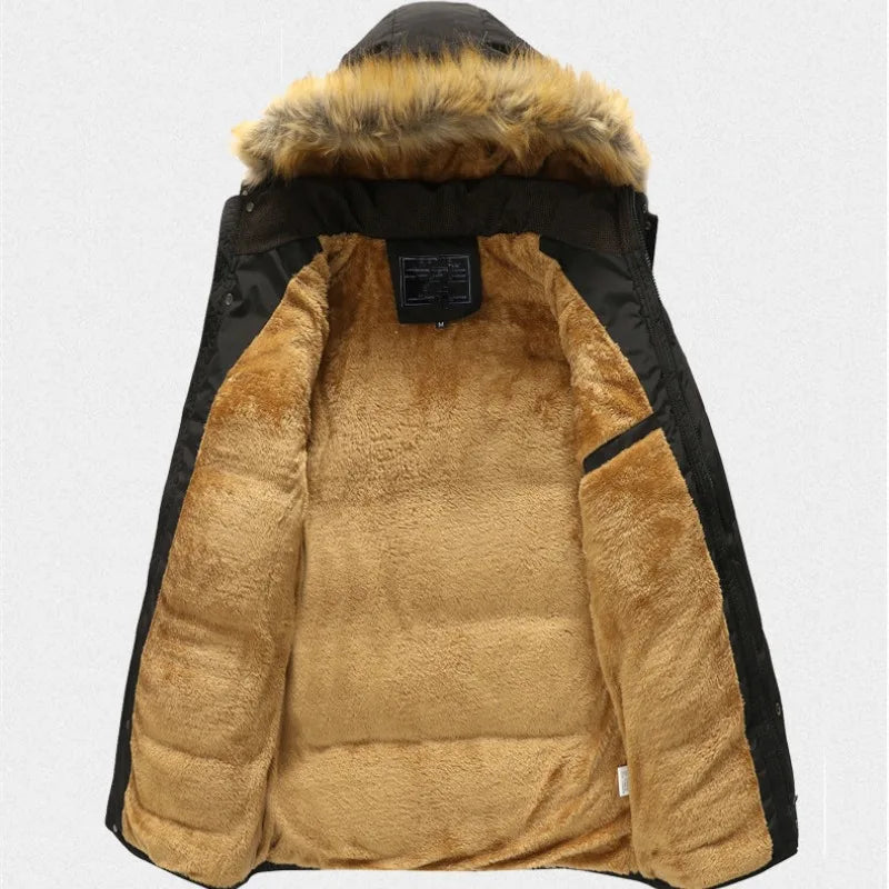 Parka Longue avec Capuche pour Homme | Idéal pour Les Jours Froids
