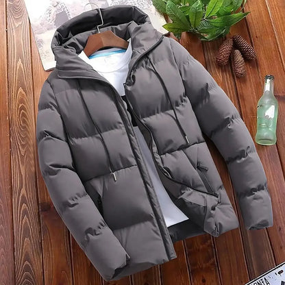 Parka à Manches Longues avec Coupe Ample et Fermeture Éclair pour Homme | Idéal pour l’Hiver