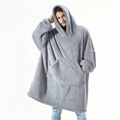 Pull à Capuche Oversize avec Poche Frontale pour Adultes | Idéal pour la Saison Hivernale